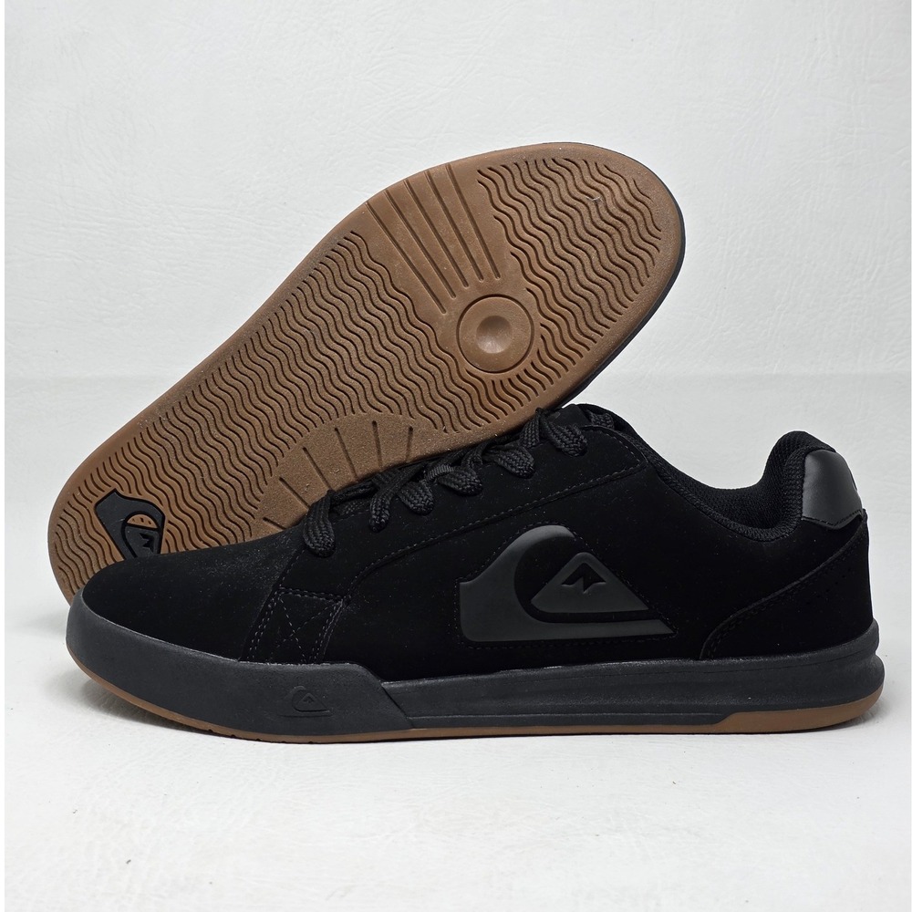 Quiksilver Caballerial Low Mens Skate Shoes Black Gum CQ10302M-BBJ Size 12